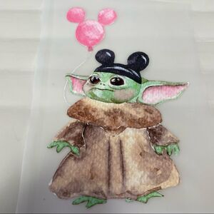 Yoda Mickey ears iron on HTV heat transfer vinyl​